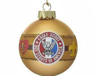 boy scout eagle christmas ornament