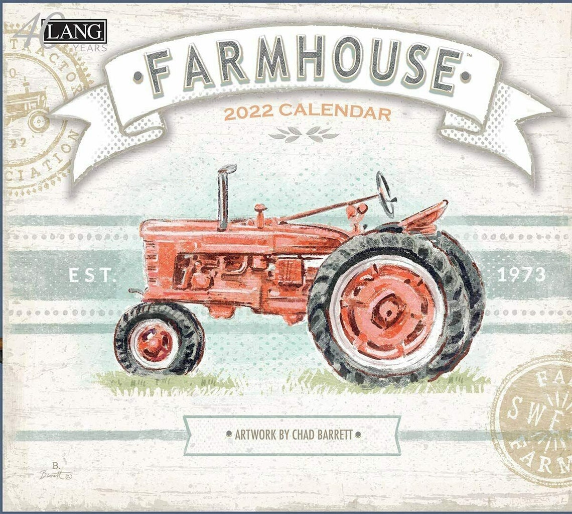 Lang Farmhouse 2022 Wall Calendar Etsy