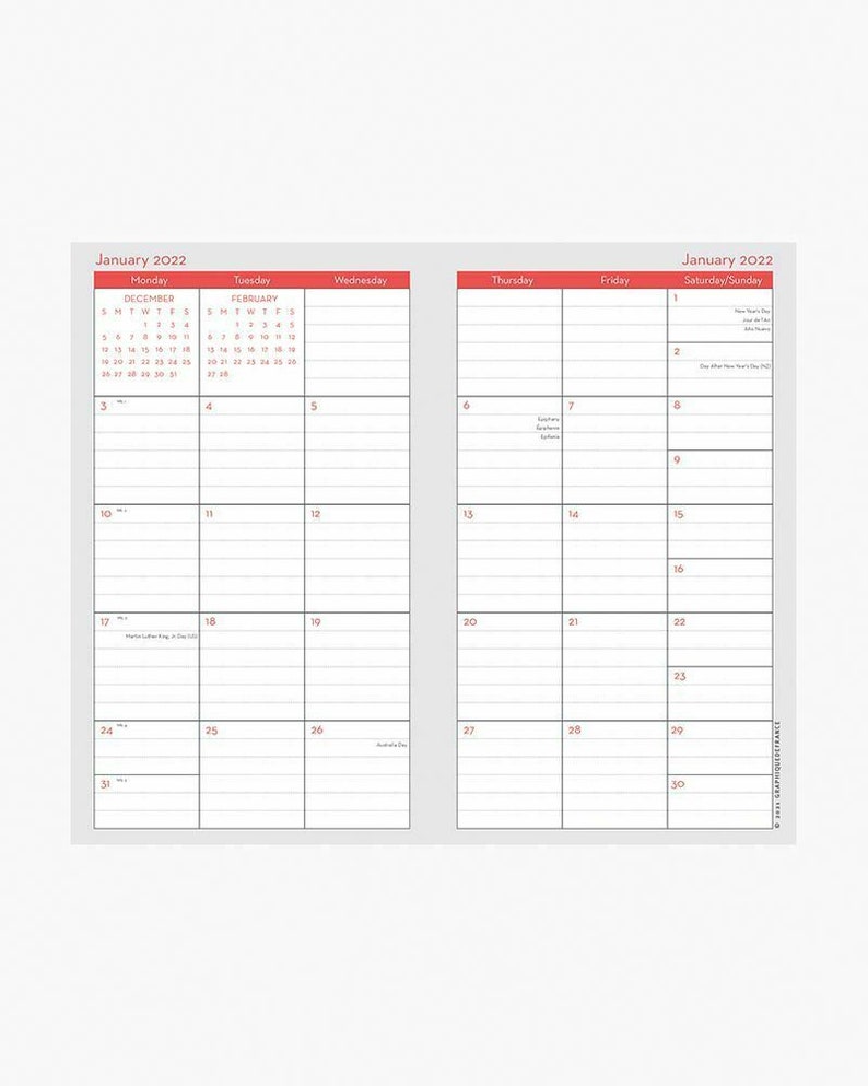 Chart La Petite 2 Year Pocket Planner 2022 2023 | 