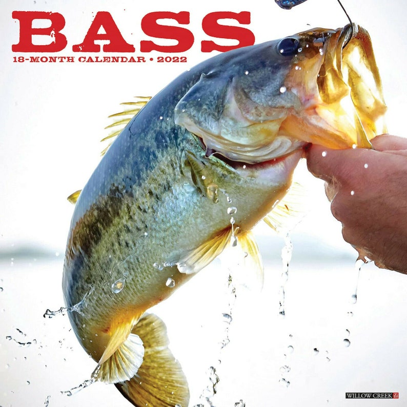 Willow Creek Bass Fishing 2022 Wall Calendar Etsy