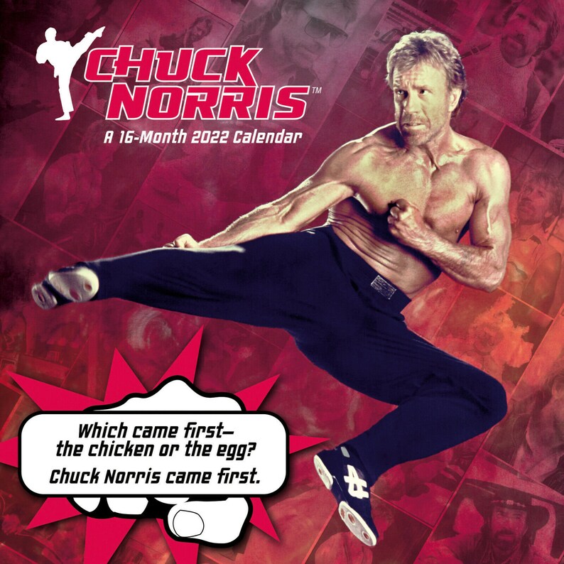 Trends International 2022 Chuck Norris Wall Calendar Etsy