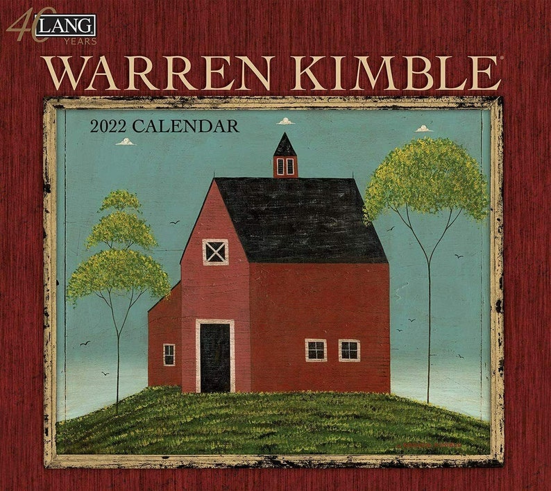 Lang Warren Kimble 2022 Wall Calendar Etsy