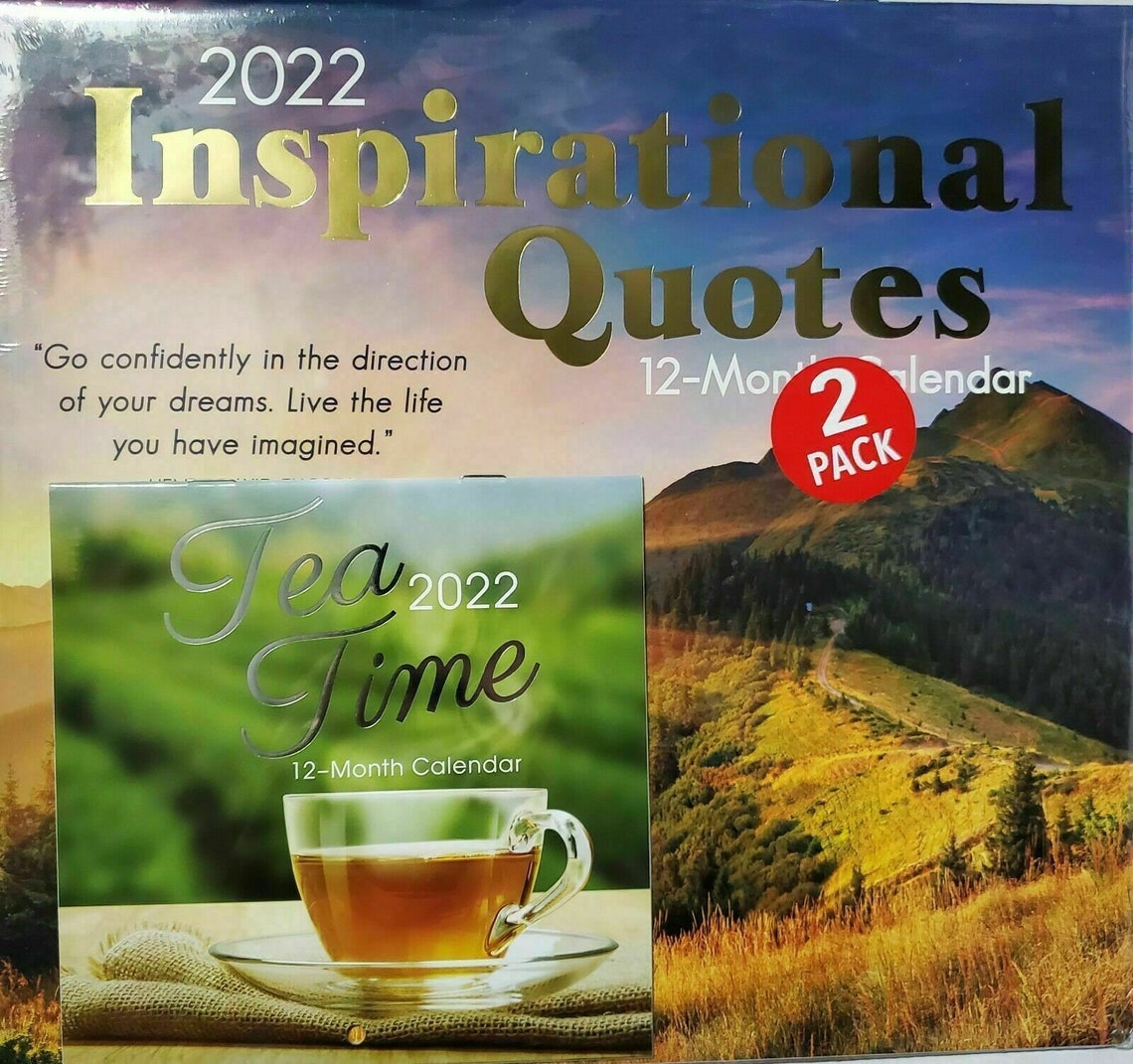 Inspirational Quotes 2022 Wall Calendar 11x12 & Etsy