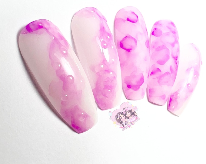 Press On Nails|Cherry Blossom Tree Inspired|Summer Nails|