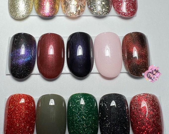 Press On Nails|Everyday Colours|Sparkle Nails|Glossy Nails|Solid Colour|Glitter Nails|Winter Nails|