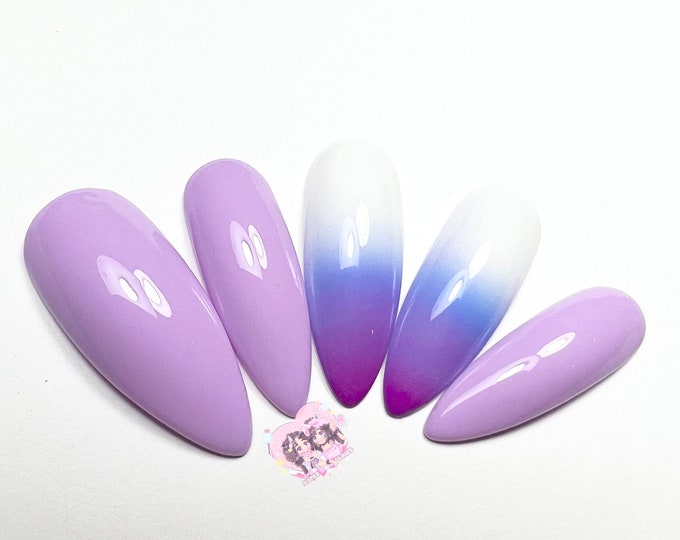 Press On Nails|Airbrush Nail Art|Ombre|