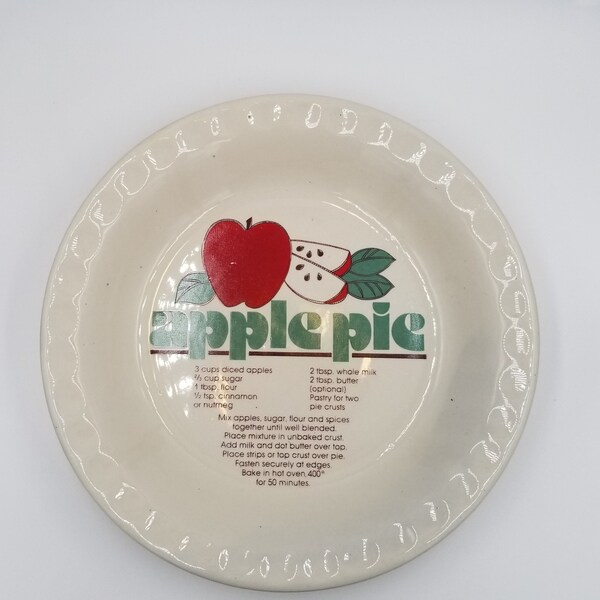 Recipe Pie Plates Etsy