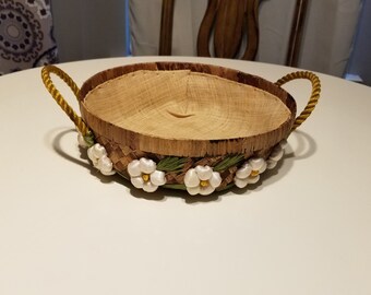 Perfect for Pyrex Dishes and Potlucks Straw Raffia Fun Vintage Piece! Casserole Serving Basket- Retro 1970/'s