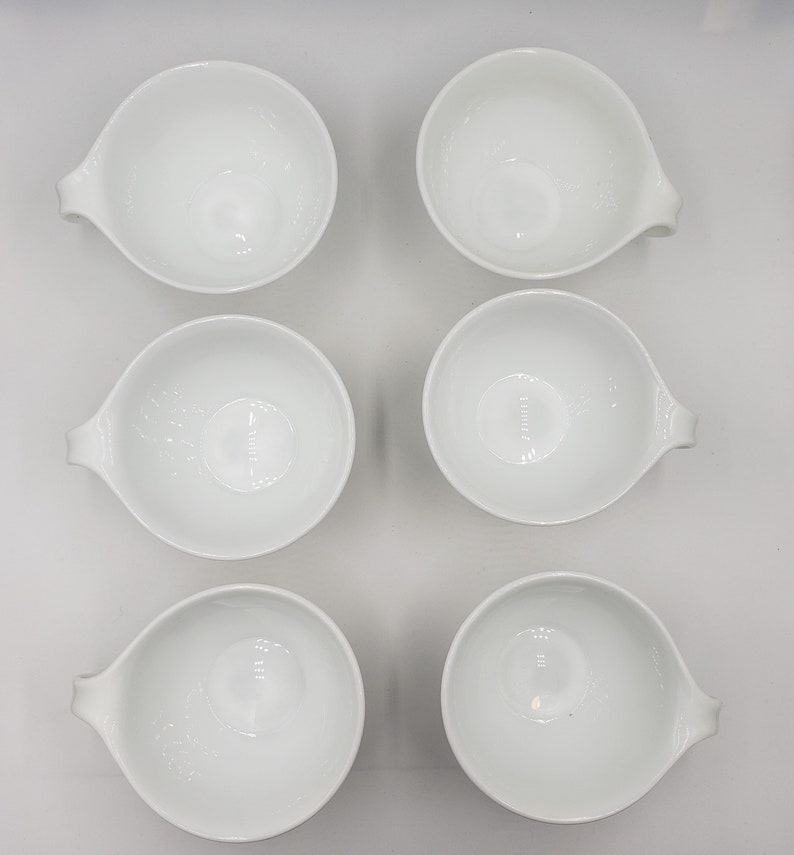 Set of 6 1970s Corelle Pyrex Woodland Brown teacups