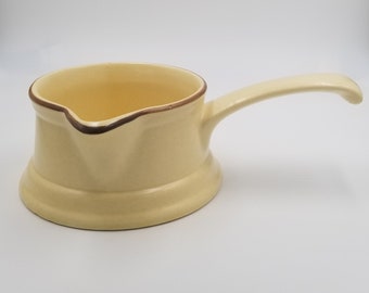 Pfaltzgraff "Brown Village" Gravy Boat with side spout - Stoneware