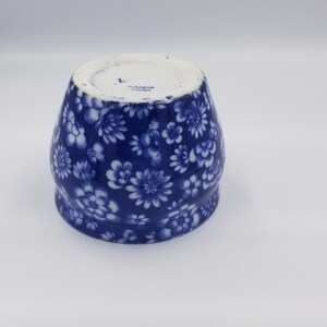 Vintage Oriental Fishbowl Planters Blue and White Florals 2 - Etsy