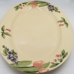 1990s Pfaltzgraff 14.5&quot; Oval Serving Platter, Garden Impressions Pattern