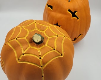 2006 Collector's Series Jack O'Lanterns, Resin Carved Pumpkins, 2 Available, Different Varieties, SOLD SEPARATELY!!