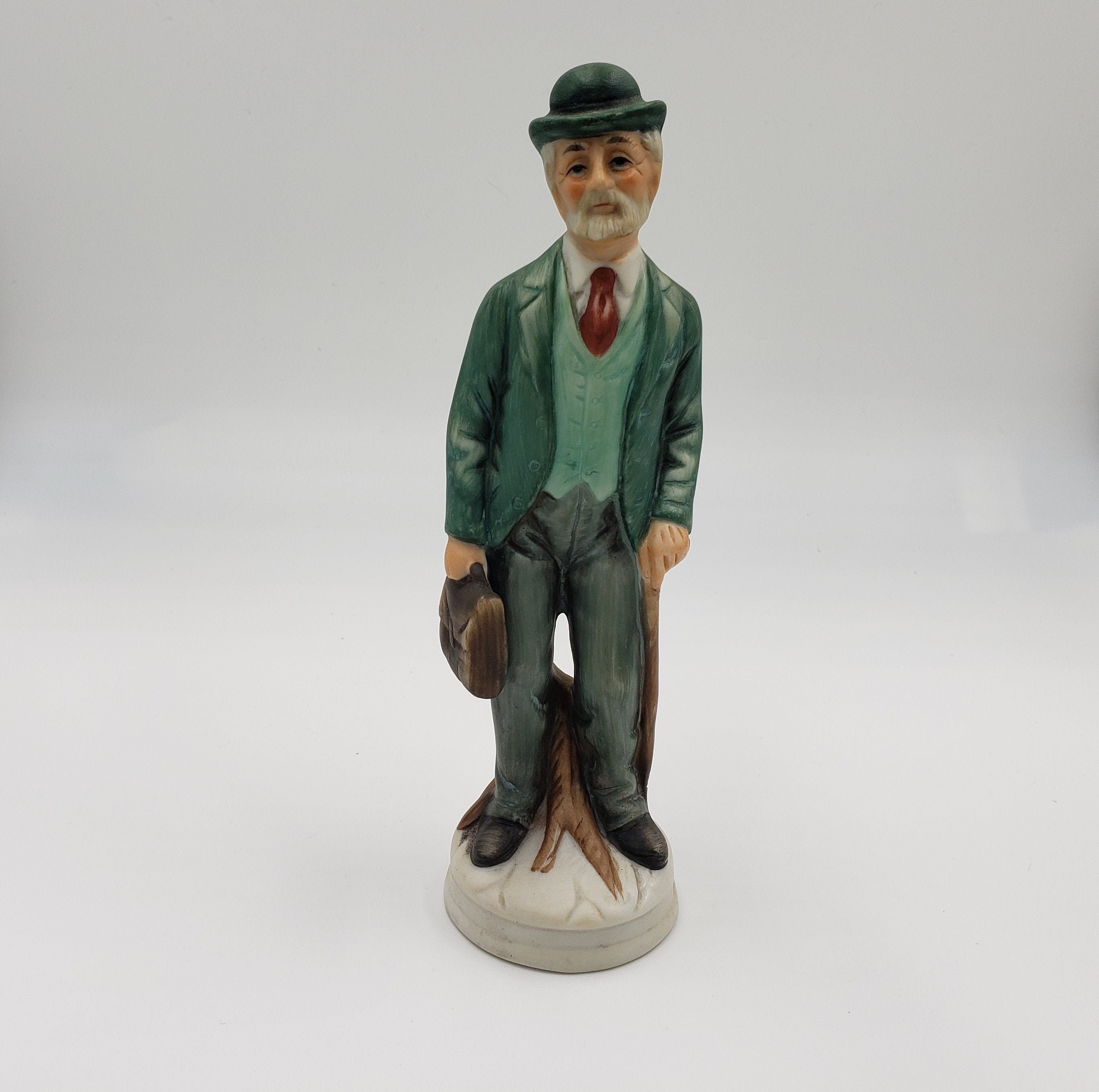 FBIA Figurine an Older Gentleman With Cane and Briefcase - Etsy UK
