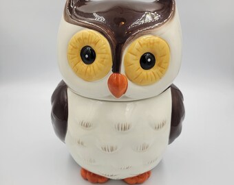 Vintage Otagiri 1981 Sitting Hen Ceramic Cookie Jar Handpainted