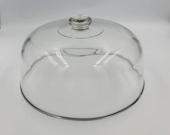 1990s Clear glass dome, LID ONLY!!!!, For Cake Plates, Replacement Piece