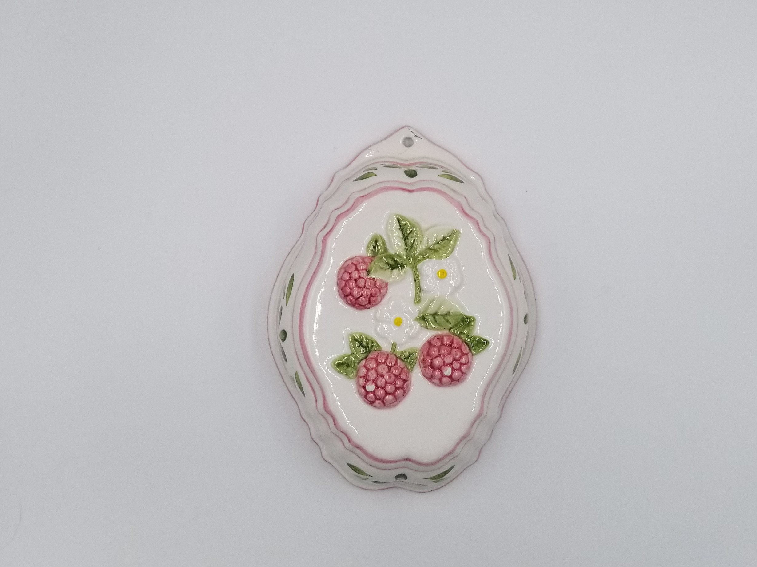 3 Vintage Ceramic Gelatin Molds Fruit and Floral Various Etsy