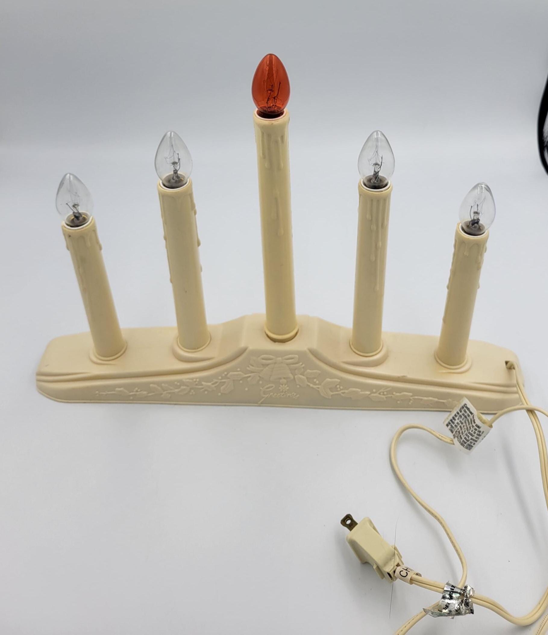 Vintage 1970s Christmas 5-light Candolier Designed for Window Sills ...