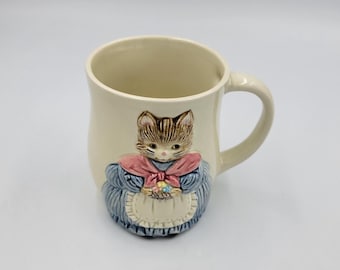 Otagiri Mama Cat Coffee Mug, Coffee Cup, Shabby Chic, Replacement Piece, For Cat Lovers
