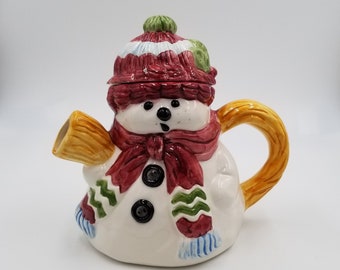 Snowman Teapot | Etsy