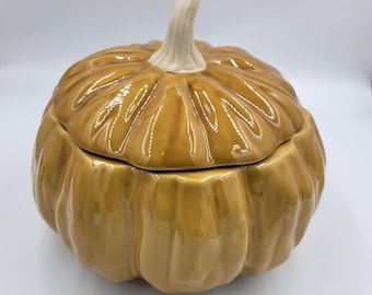 John Derian Pumpkin Tureen, Soup Tureen, Thanksgiving Centerpiece, Halloween Decor, Heavy Weight