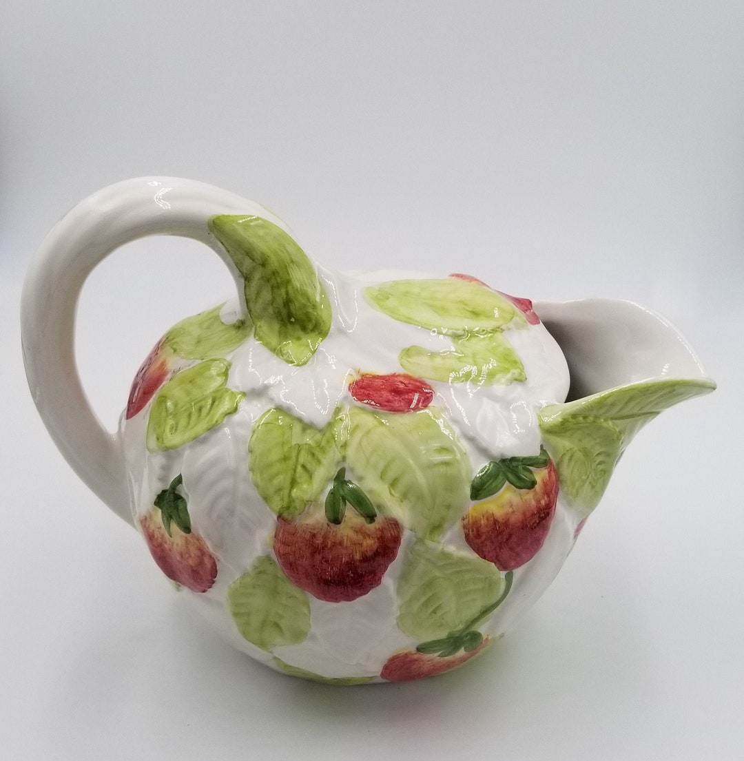 1960s Ceramiche D'arte Italian Majolica Fruit Water Pitcher - Etsy