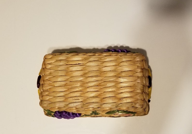 Perfect for Pyrex Dishes and Potlucks Straw Raffia Fun Vintage Piece! Casserole Serving Basket- Retro 1970/'s