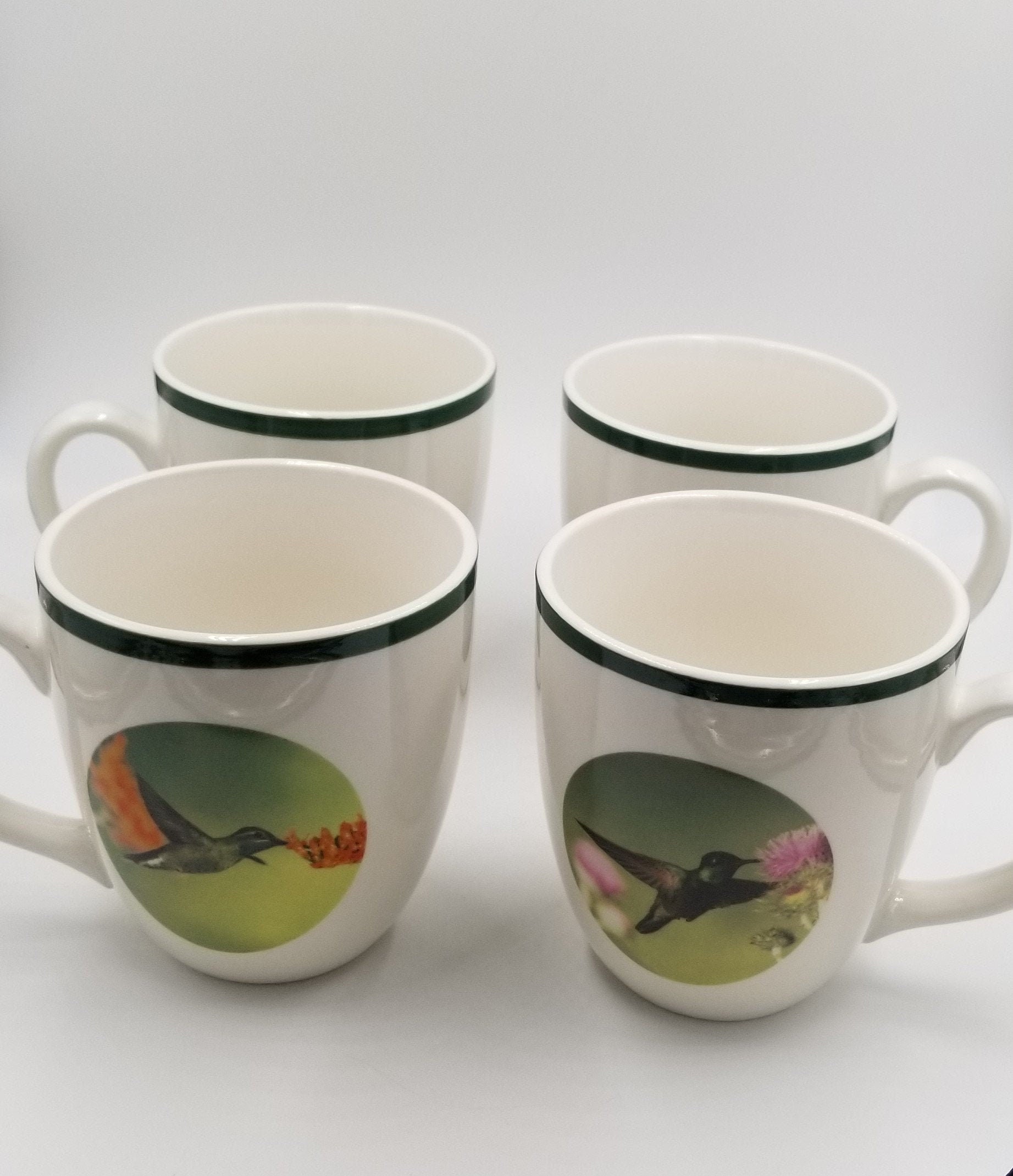 National Wildlife Federation Hummingbirds Coffee Mugs, Set of 4, 16 ounces
