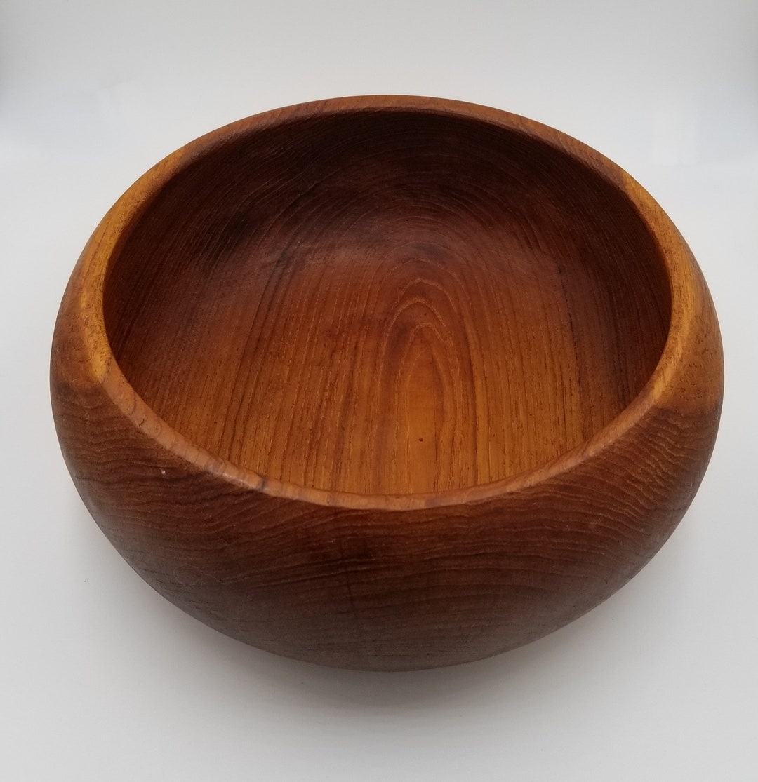 1960s Large Goodwood Genuine Teak Salad Bowls, Five Piece Set, Serving