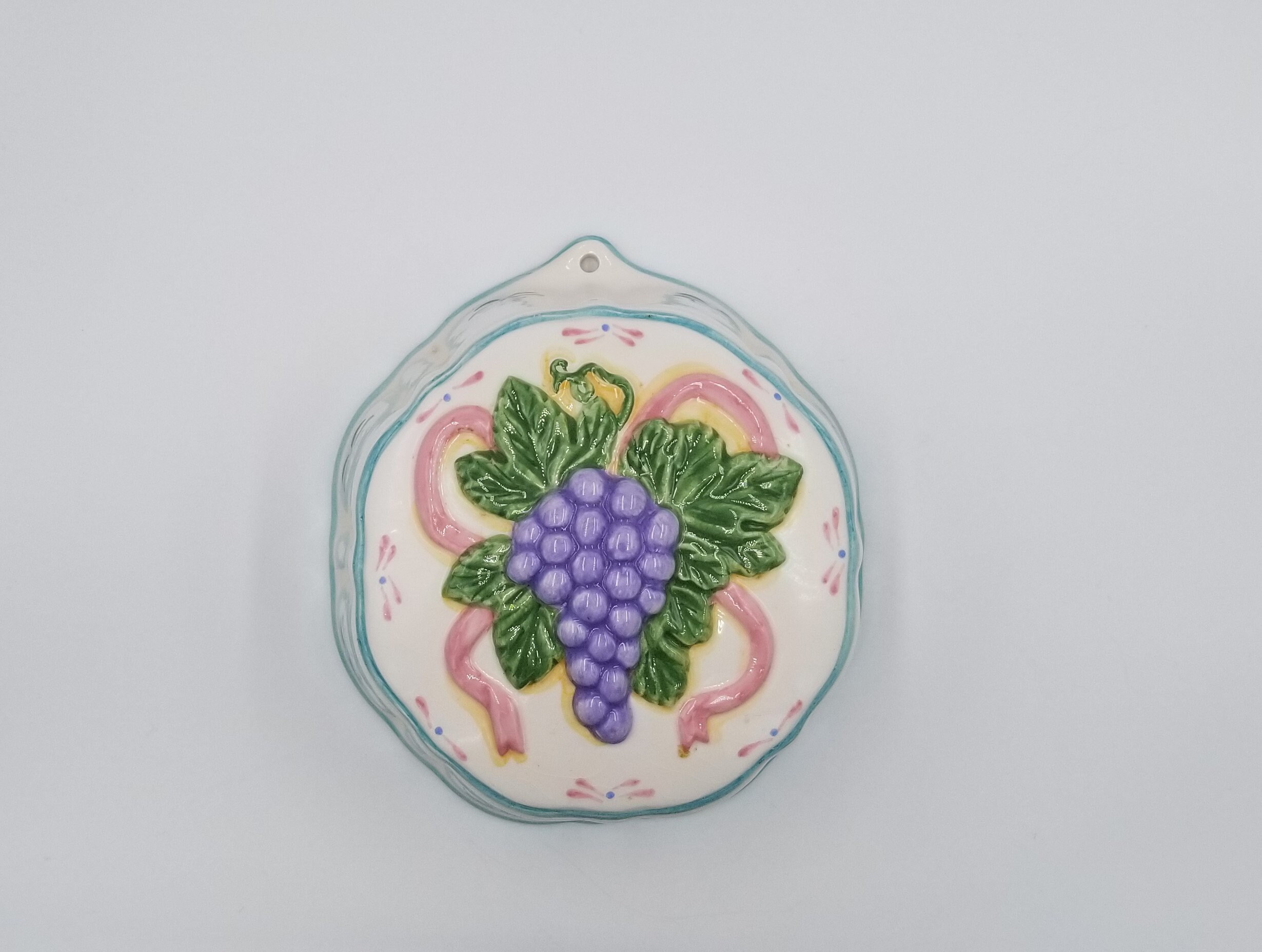 3 Vintage Ceramic Gelatin Molds Fruit and Floral Various Etsy