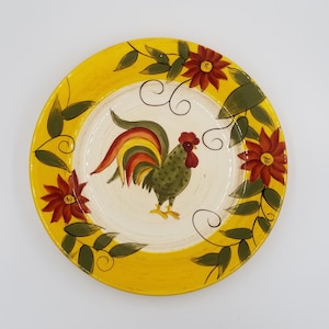 Gates Ware Rooster Salad Plates, Set of 2