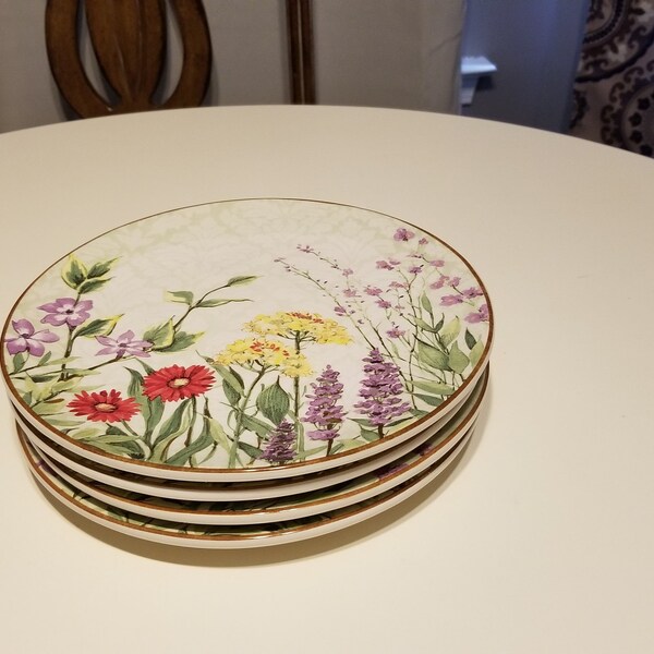 Pier One Botanical Garden Dessert Dishes, Appetizer Plates, 4 for Sale, Sold Separately, RARE!!