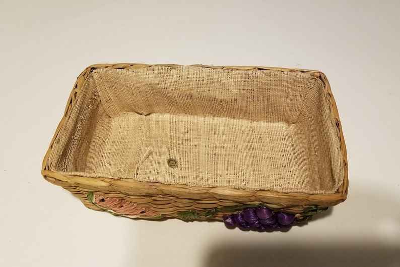 Perfect for Pyrex Dishes and Potlucks Straw Raffia Fun Vintage Piece! Casserole Serving Basket- Retro 1970/'s