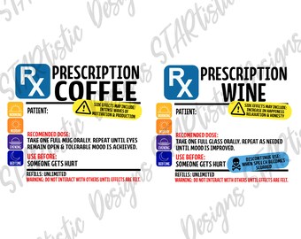 Coffee Prescription Etsy