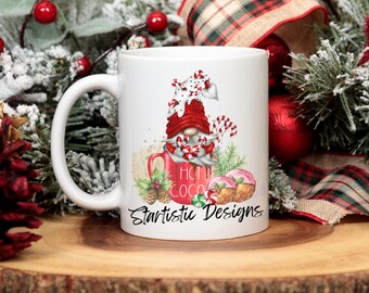 Christmas Gnome PNG, Winter Nordic Mug Design (Digital Download)