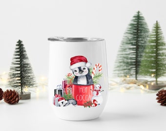 Penguin Hot Cocoa, Hot Cocoa, Christmas Hot Cocoa, Christmas, Hot Chocolate , Image Digital, Decal, Sublimation, Waterslide, PNG