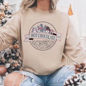 Hot Chocolate, Old Fashion Blend, Christmas Hot Cocoa Christmas Sweater Design, Old Fashioned Hot Cocoa, Digital PNG, Sublimation for Shirts