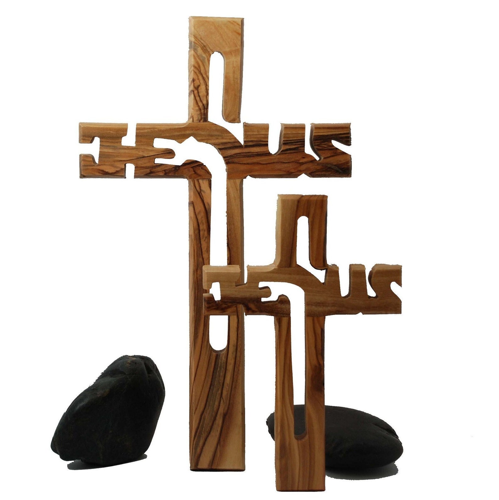 Olive Wood Jesus Cross for Wall Hanging From Jerusalem of the Etsy