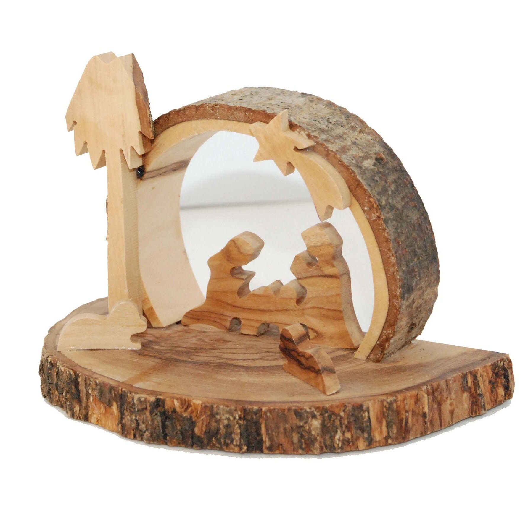 Olivenholz Krippe Holzkrippe Weihnachtskrippe Geschenk - Etsy.de