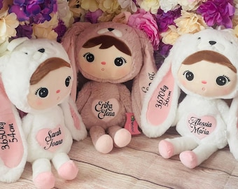 Personalized Metoo Powder Pink Bunny 48cm with name