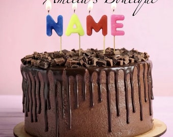 Candle Name Birthday letters , party.