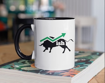 Börse Investment Bullish Tasse, Lustiger Aktienanleger Kaffeebecher, Börsenmakler, Börse Tag Händler Geschenk, Tumbler