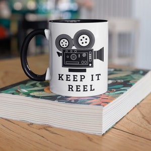Film Director Mug, Keep It Reel, Funny Directing Movies Coffee Mugs, Gifts for Movie Directors, Cinema Film Studies,  Tumbler