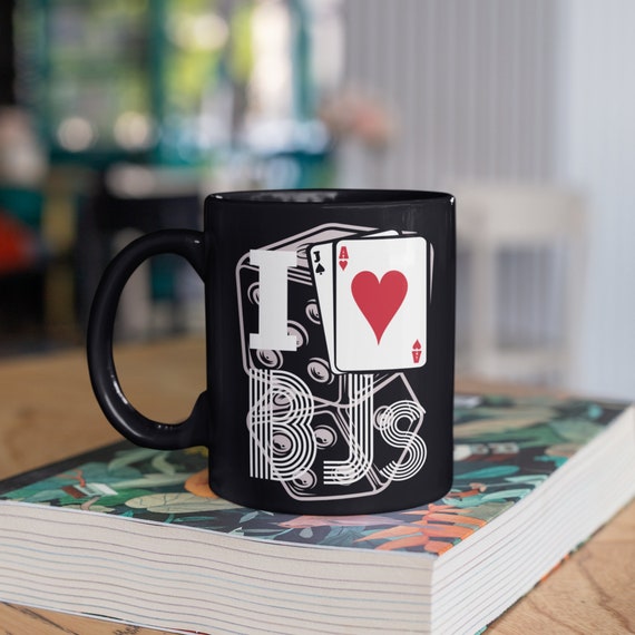 I Love Bjs Funny Blackjack Mug, Blackjack Gambler Coffee Mugs, Tumbler  Travel Mug Beer Can Holder Cooler - Etsy