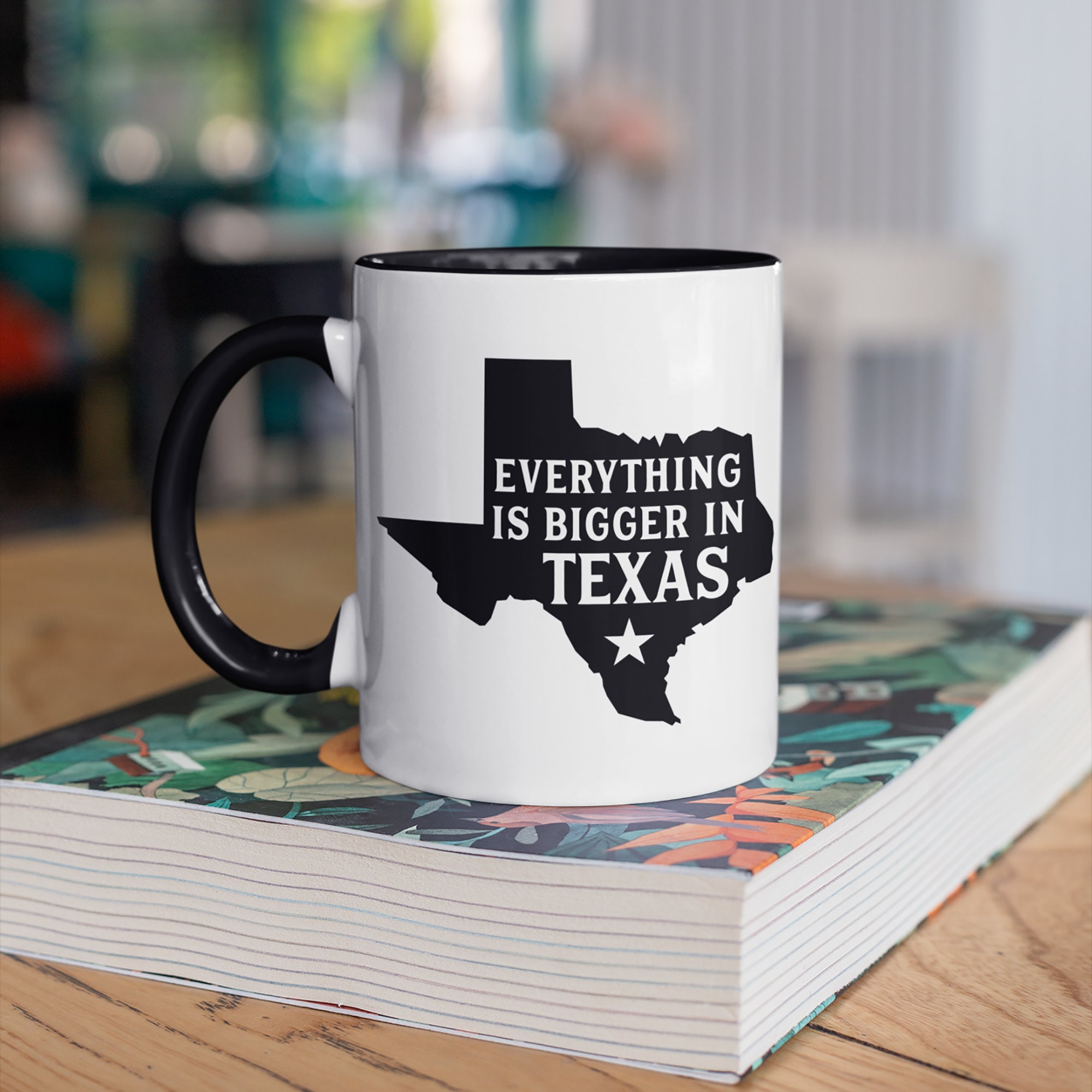 Todo es más grande es taza de Texas tazas de café texano | Etsy México