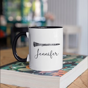 Clarinet Mug, Clarinet Player Coffee Mug, Cute Clarinet Personalized Gifts, Band Teacher  Tumbler,  Travel Mug Beer Can Holder Cooler