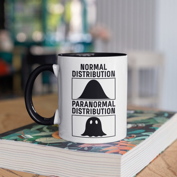 Math Statistics Mug, Analytics, Data Science, Funny Math Teacher Coffee Mug, Paranormal Distribution Tumbler, Travel Mug, Can Holder