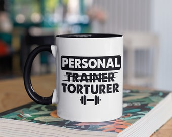 Zabawny kubek osobistego trenera, kubki do kawy dla instruktora fitness, prezent dla trenera fitness, prezenty na zajęcia na siłowni, kubek podróżny, uchwyt na puszkę piwa, chłodziarka