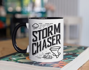 Storm Chaser Tornado Mug, Funny Weatherman Coffee Mugs, Storm Chaser, Meteorology, Gifts for Meteorologists, Storm Clouds Mug, Tumbler