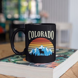 Colorado Mug, Bighorn Sheep, Colorado Vacation Souvenir Coffee Mugs, Tumbler Travel Mug Beer Can Holder Cooler